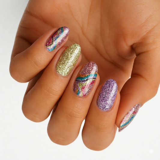 Copacabana (Glitter) - Holy Classics (Non-UV Nail Wraps)