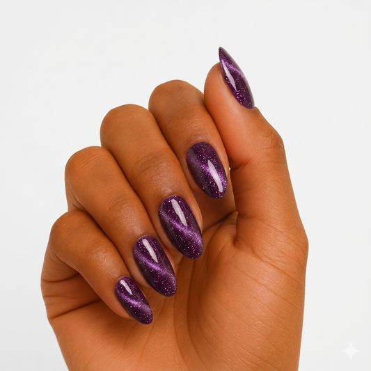 Diamond Dust Plum  (Cat's Eye) - Gels