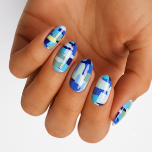 Blue Camo - Holy Classics (Non-UV Nail Wraps)