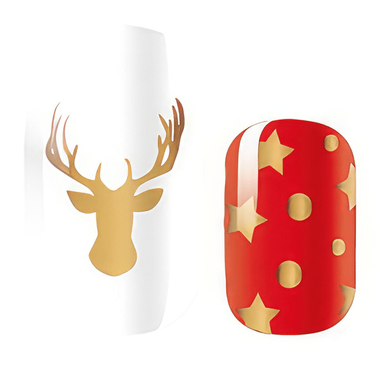 Gold Reindeer - Holy Classics (Non-UV Nail Wraps)