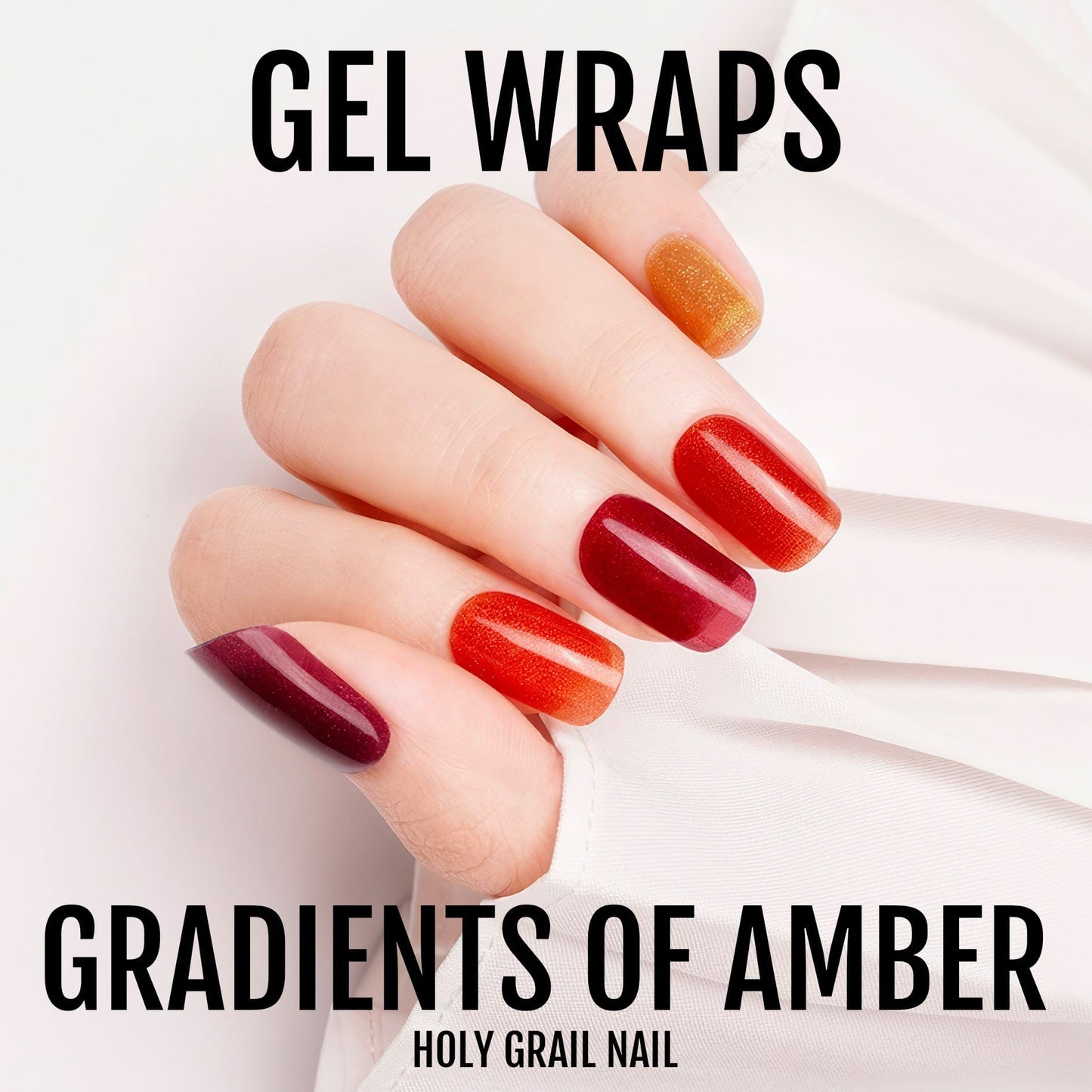 Holy Grail Nail Semi-Cured Gels Gradients of Amber - Gels