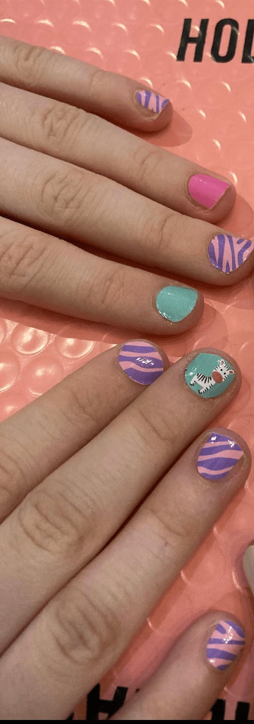 Zebra - Kids Wraps - Mini Me by Holy Grail Nail