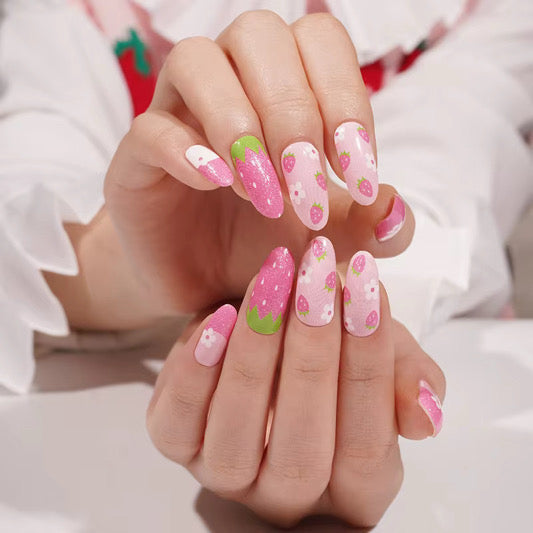 Strawberry Swirl - Holy Classics (Non-UV Nail Wraps)