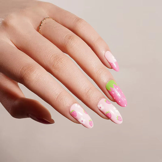Strawberry Swirl - Holy Classics (Non-UV Nail Wraps)