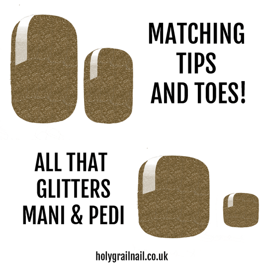 Matching Tips & Toes - All That Glitters