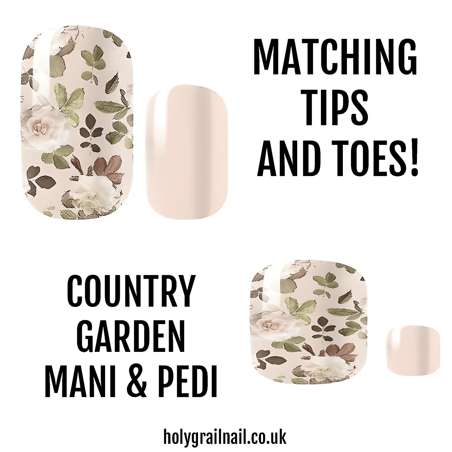 Matching Tips & Toes - Country Garden