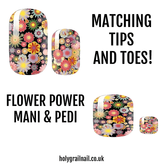 Matching Tips & Toes - Flower Power