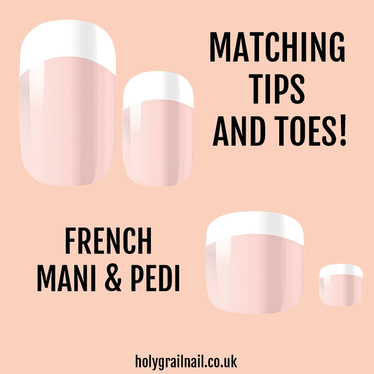 Matching Tips & Toes - French Manicure