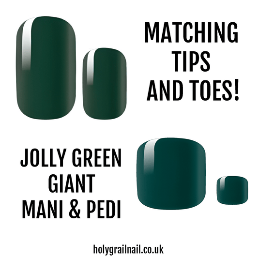 Matching Tips & Toes - Jolly Green Giant