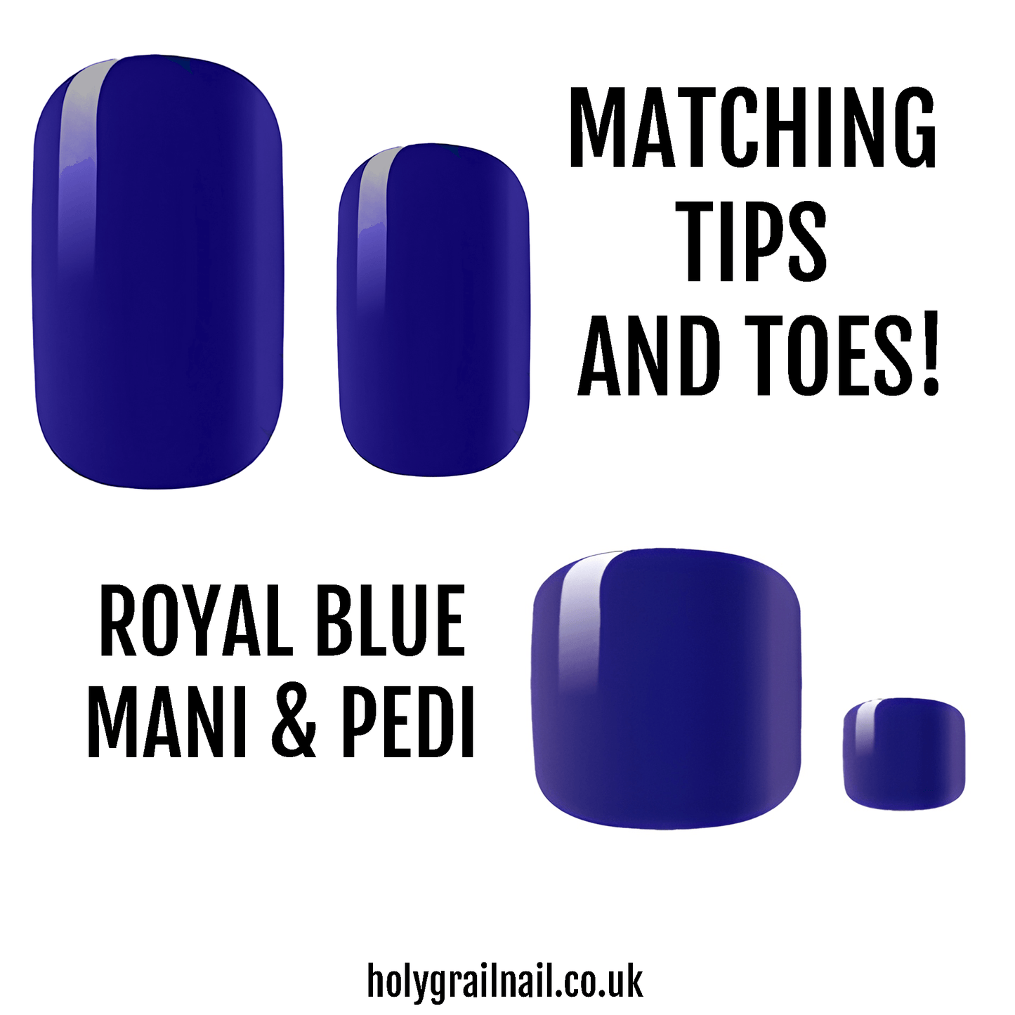 Matching Tips & Toes - Royal Blue