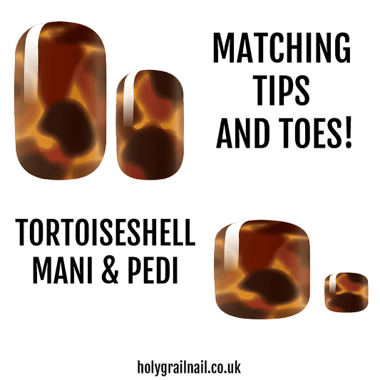 Matching Tips & Toes - Tortoiseshell