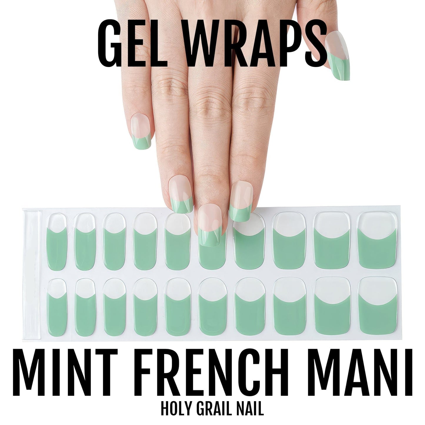 Mint French Mani - Gels