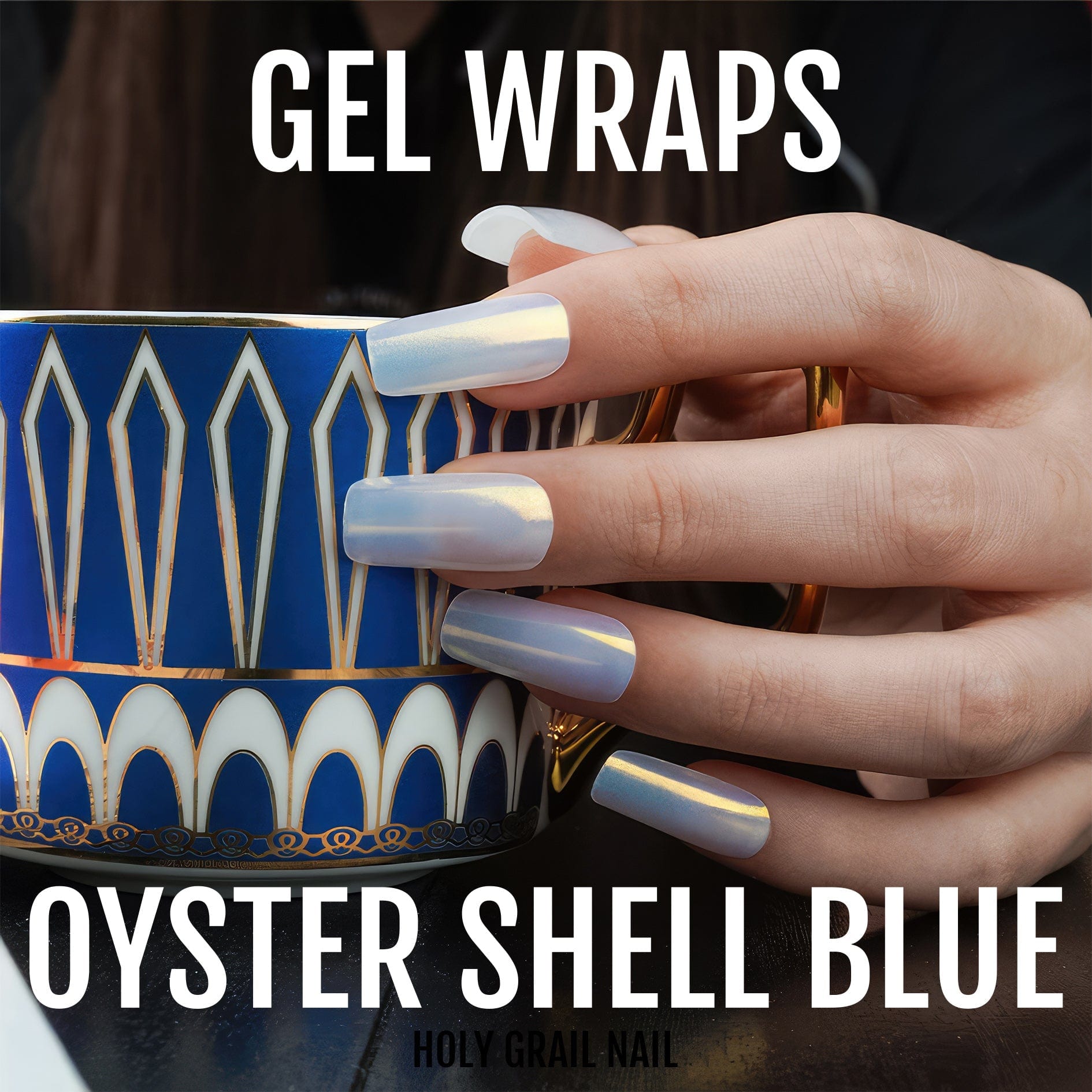 Holy Grail Nail Semi-Cured Gels Oyster Shell Blue - Gels