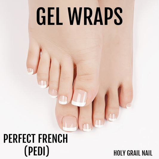 Perfect French Pedi - Gel Pedi Wraps