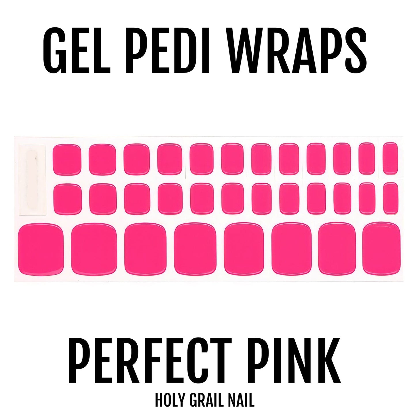 Perfect Pink - Gel Pedi Wraps