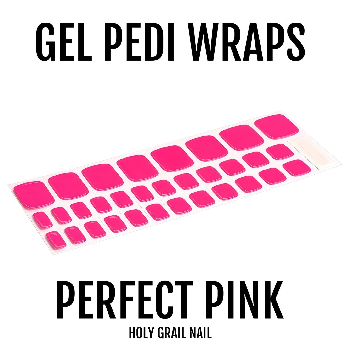 Perfect Pink - Gel Pedi Wraps