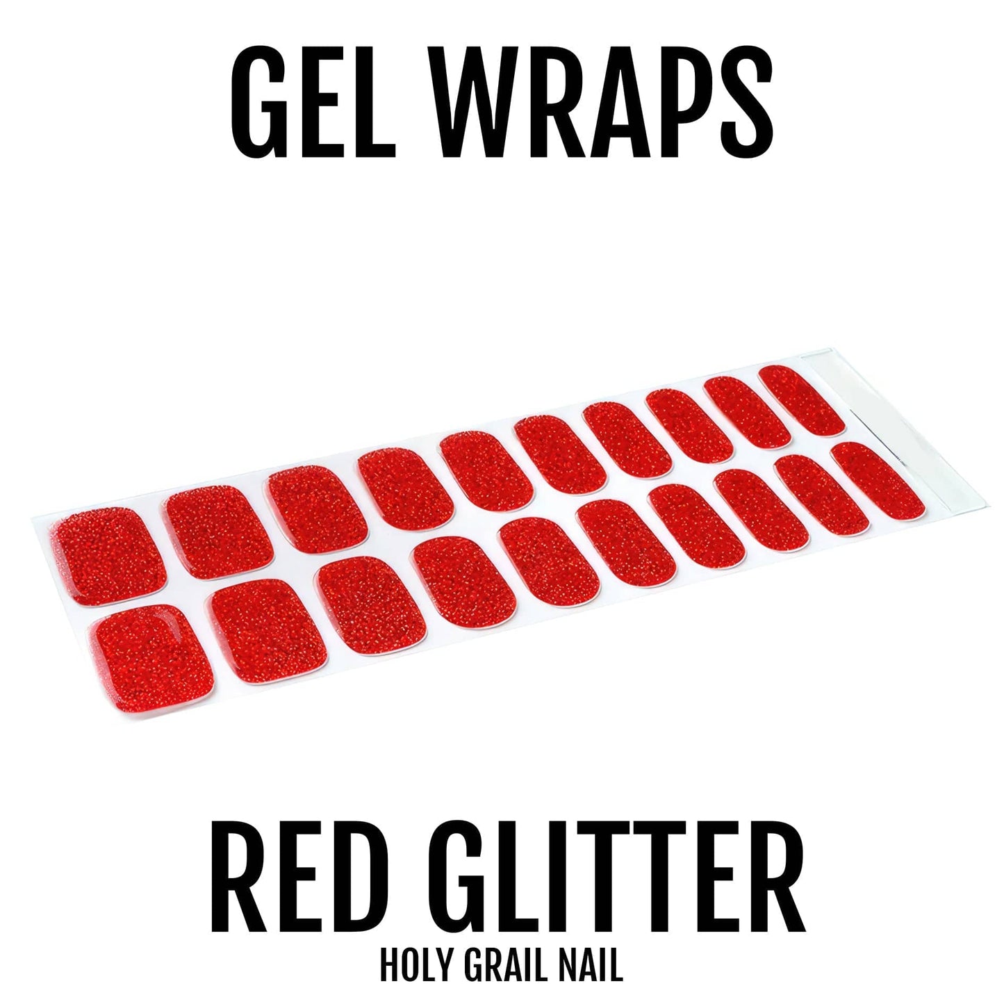 Red Glitter - Gels