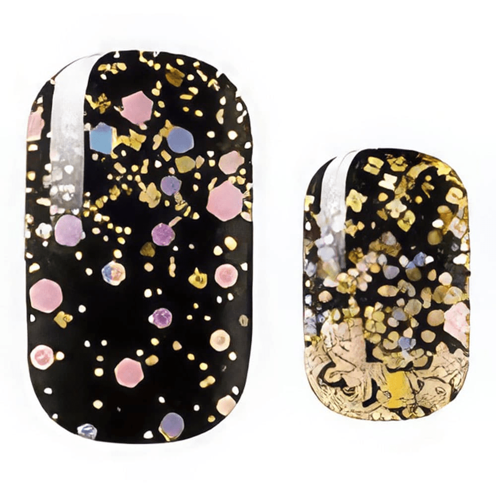 Sparkle in Black - Holy Classics (Non-UV Nail Wraps)