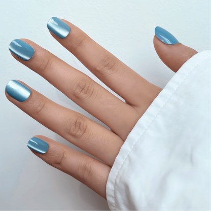 Cloud Soft Girl (Cat's Eye) - Soft Gel Press Ons (Extra Short Natural)