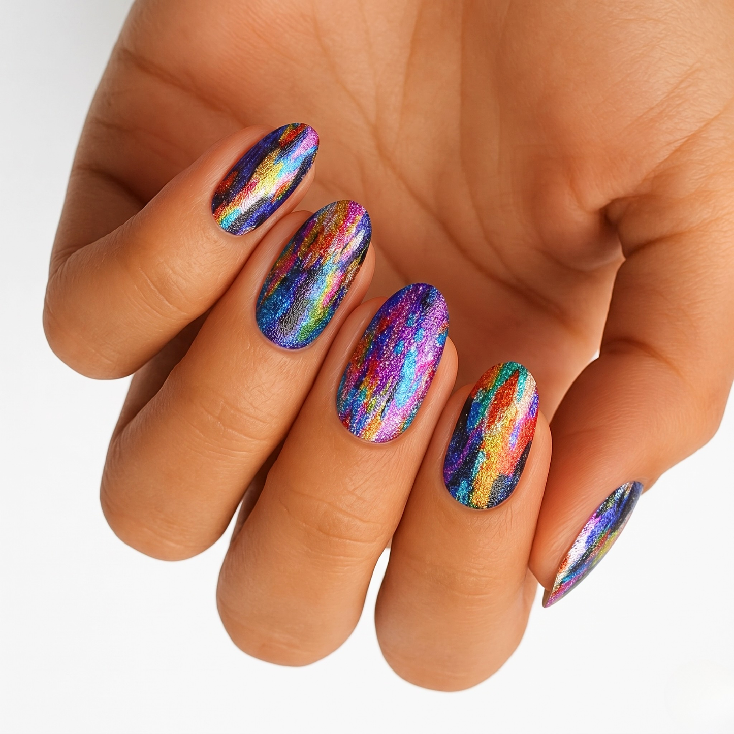 Technicolour Waterfall - Nail Wraps