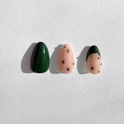 Jingle Belle - Soft Gel Press Ons (Short Almond)