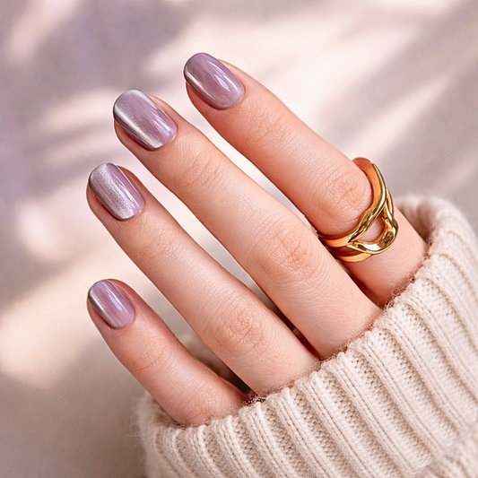 Casual Thing (Cat's Eye) - Soft Gel Press Ons (Extra Short Natural)
