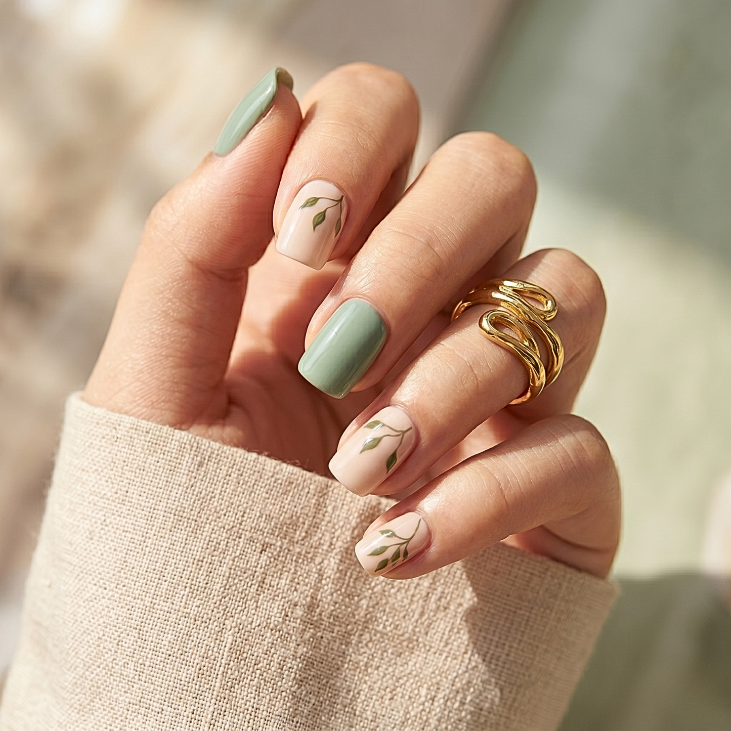 Eden -  Soft Gel Press Ons (Short Square)
