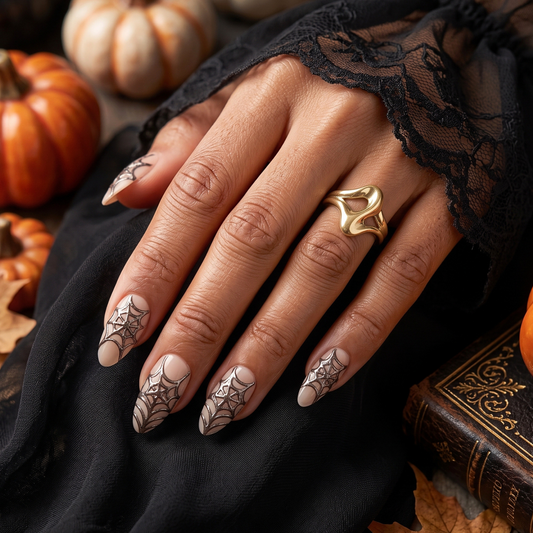 Resting Witch Face - Soft Gel Press Ons (Medium Almond)
