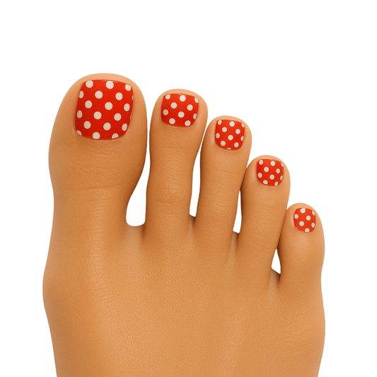 Polka Dot Red - Holy Classics (Non-UV Pedi Wraps)