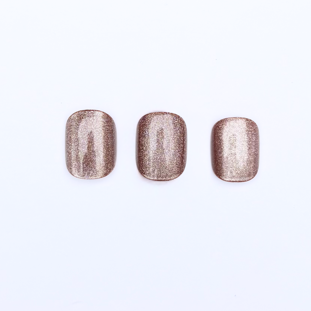 After Dark (Cat's Eye) Soft Gel Press Ons (Extra Short Natural)