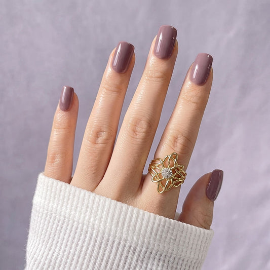 Smoke and Mirrors -  Soft Gel Press Ons (Short Square)