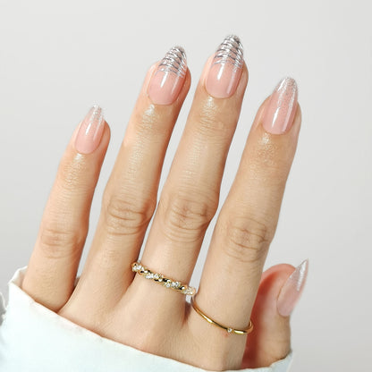 Weekend Energy- Soft Gel Press Ons (Short Almond)