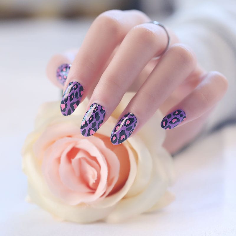 Purple Leopard - Holy Classics (Non-UV Nail Wraps)