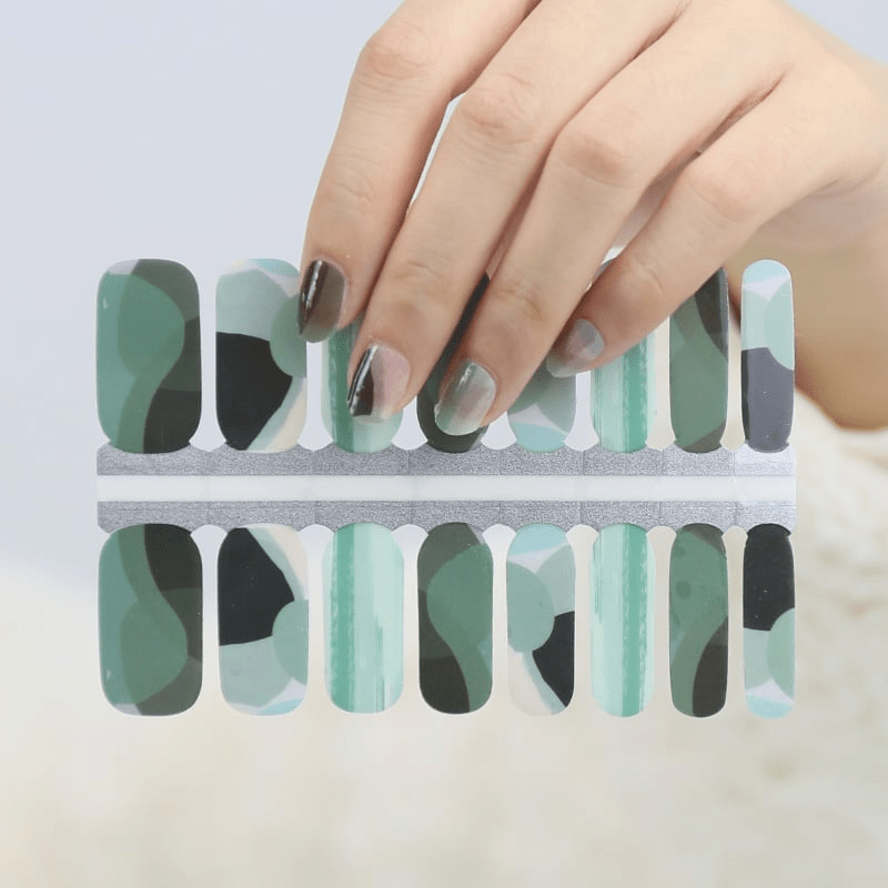 Green and Pleasant Land (Part Transparent) - Holy Classics (Non-UV Nail Wraps)