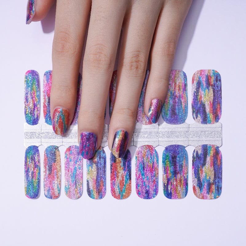 Technicolour Waterfall - Nail Wraps