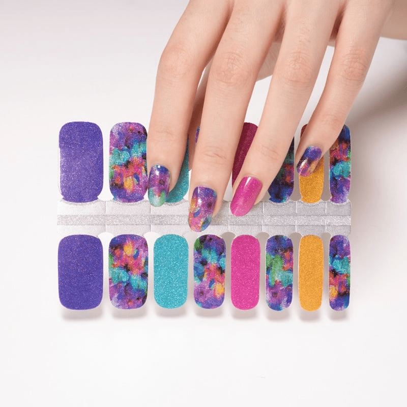 Tropical Blush Glitter - Holy Classics (Non-UV Nail Wraps)