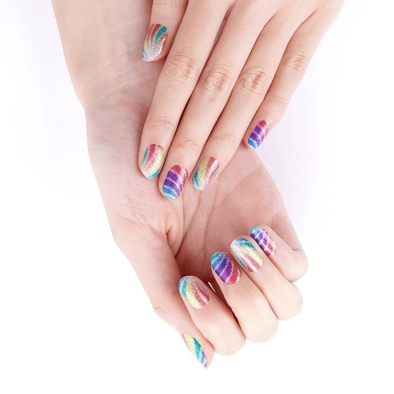 Rainbow Swirl - Holy Classics (Non-UV Nail Wraps)