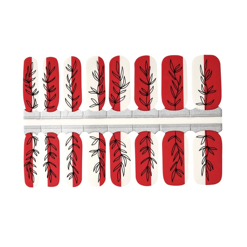 Red Fern (Transparent) - Holy Classics (Non-UV Nail Wraps)