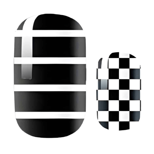 Black And White Mix - Holy Classics (Non-UV Nail Wraps)