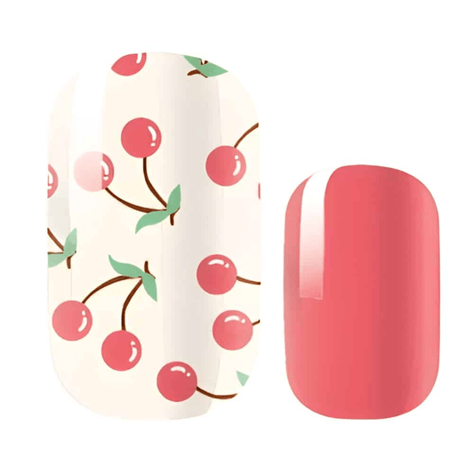 Cherry Pop (Non-Glitter) - Holy Classics (Non-UV Nail Wraps)