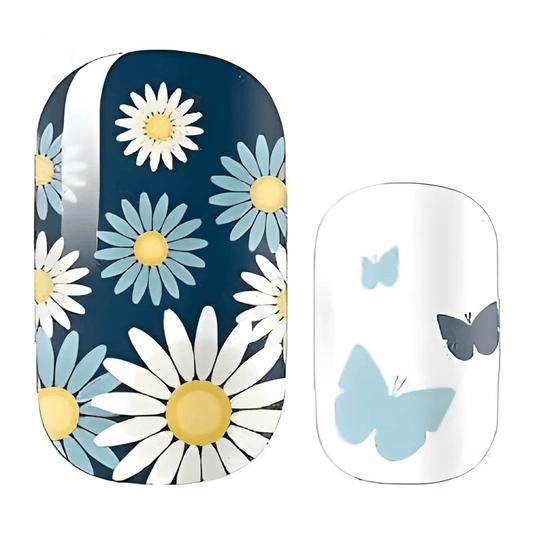 Daisies (Glitter) - Holy Classics (Non-UV Nail Wraps)