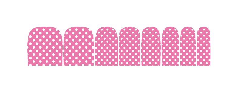 Polka Dot Pink - Holy Classics (Non-UV Pedi Wraps)