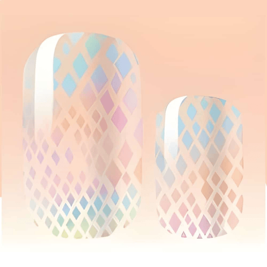 Holographic Snakeskin (Part Transparent)- Holy Classics (Non-UV Nail Wraps)