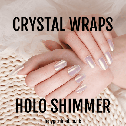 Holy Grail Nail Crystal Holo Shimmer (Transparent) - Crystal Wraps