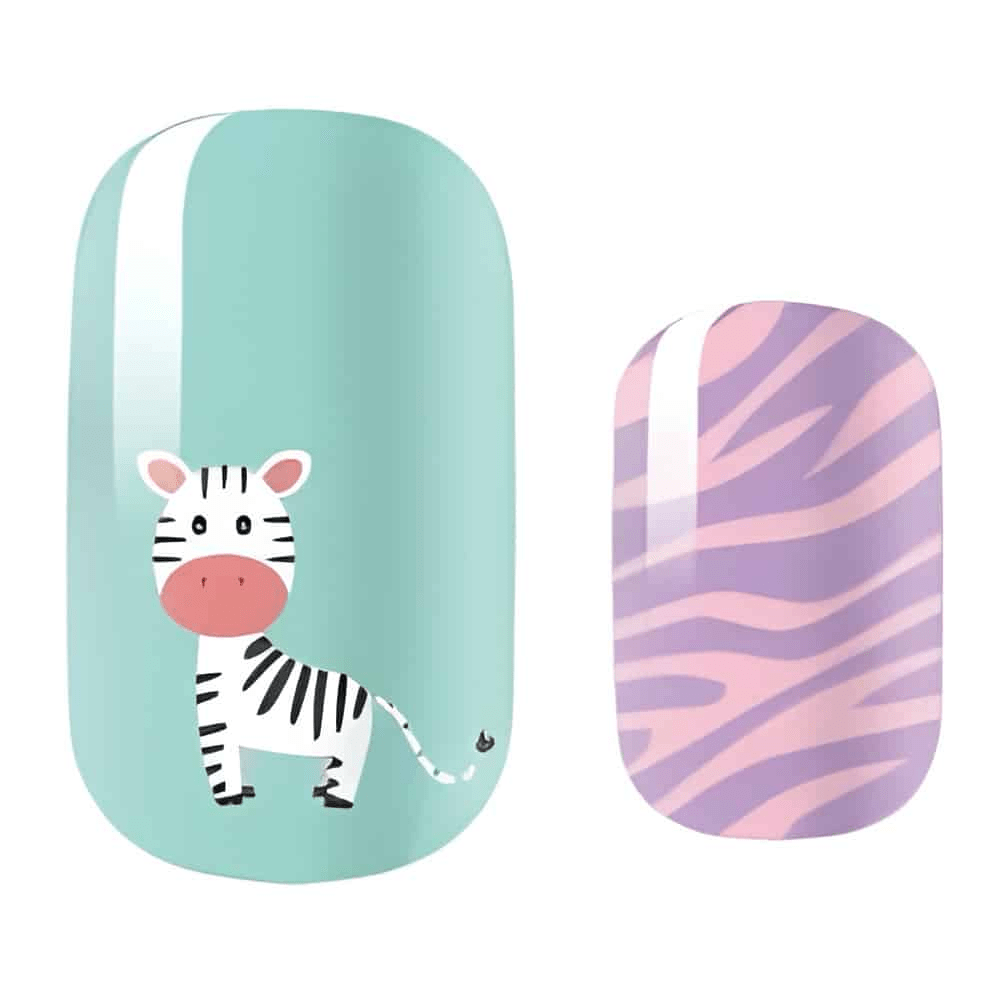 Holy Grail Nail Mini Me (Kids Nail Wraps) Zebra - Kids Wraps - Mini Me by Holy Grail Nail