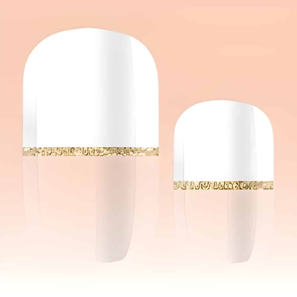 Holy Grail Nail Non-UV Nail Wraps Band of Gold (Part Transparent)- Holy Classics (Non-UV Nail Wraps)