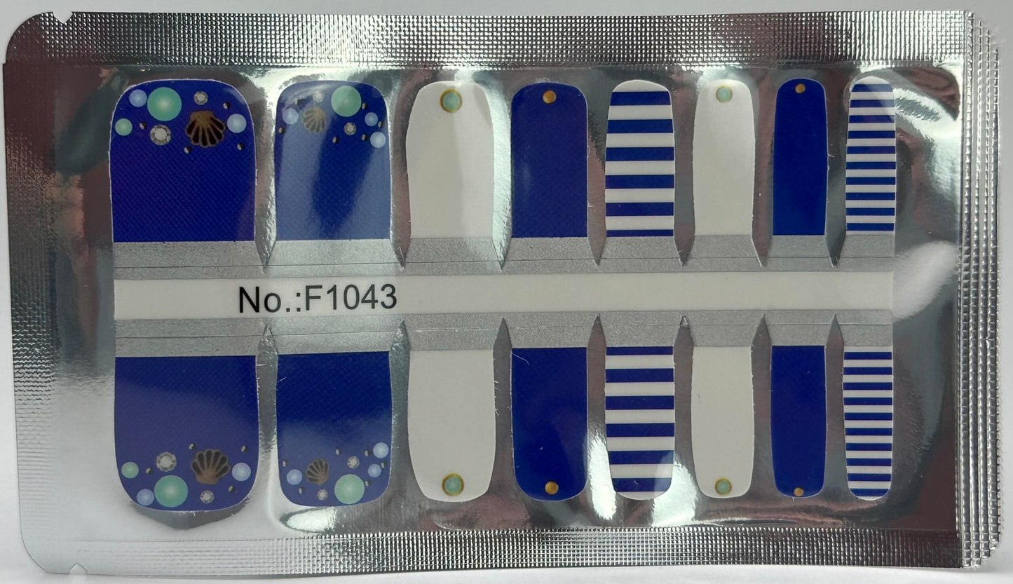 Holy Grail Nail Non-UV Nail Wraps Beach Day - Pedi Wraps