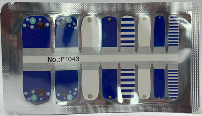 Holy Grail Nail Non-UV Nail Wraps Beach Day - Pedi Wraps