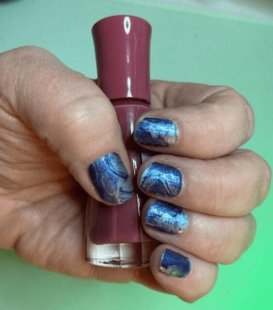 Holy Grail Nail Non-UV Nail Wraps Blue Marble - Holy Classics (Non-UV Nail Wraps)