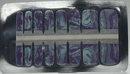 Holy Grail Nail Non-UV Nail Wraps Blue Marble - Holy Classics (Non-UV Pedi Wraps)